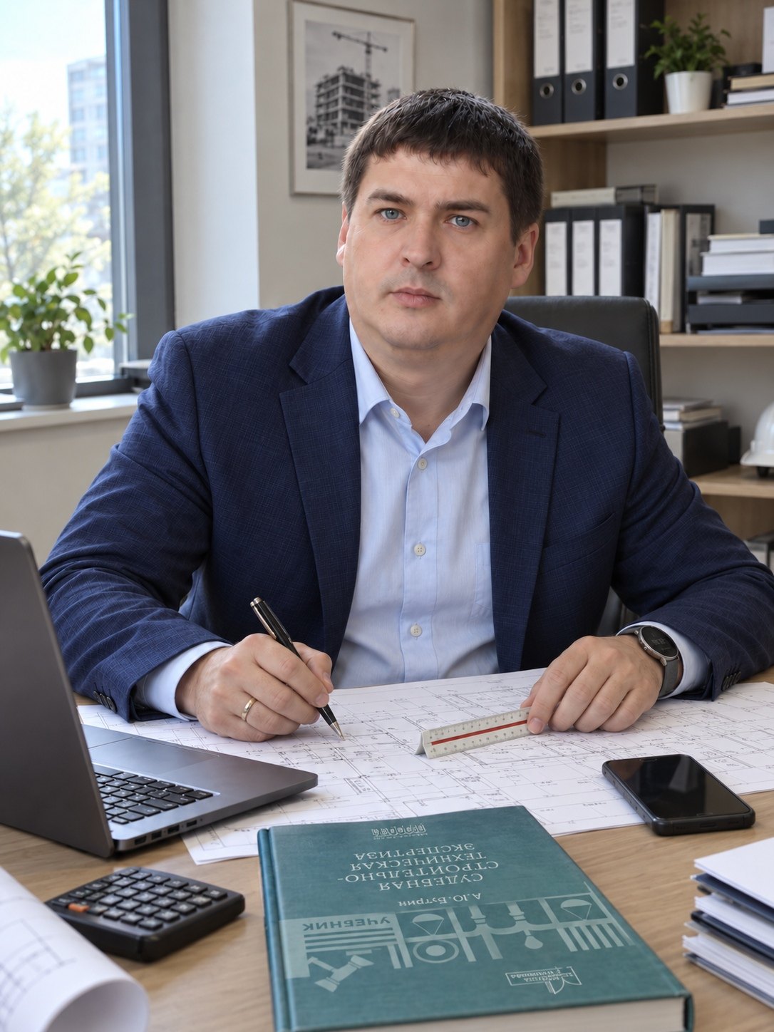 Владимир Жижка за рабочим столом